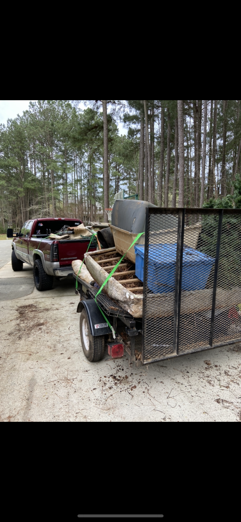 Truck loaded for dump run